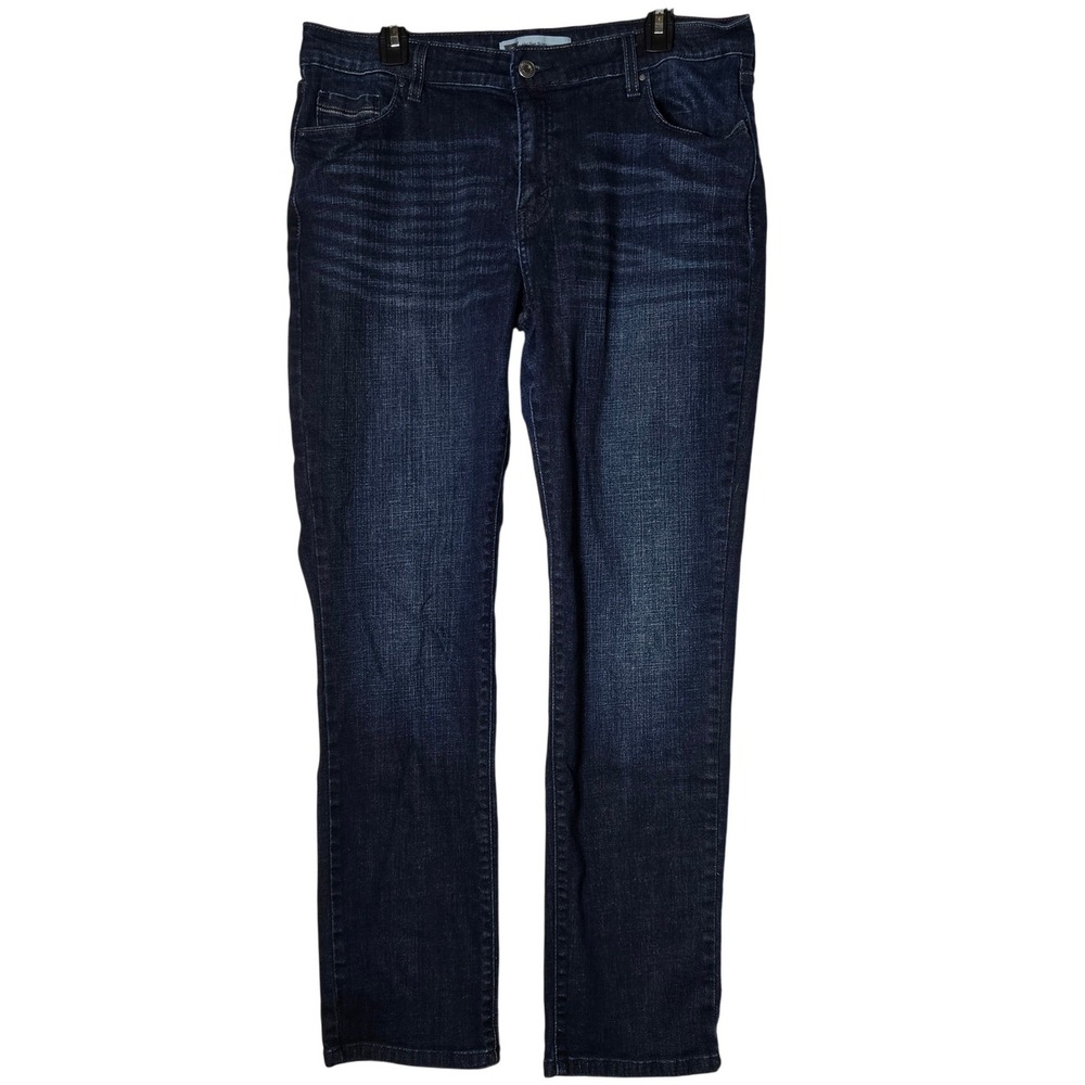 Levis Womens Mid Rise Skinny Dark Wash Denim‎ Blue Jeans 16M Casual Classic